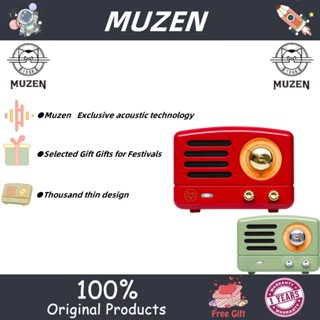 Muzen สติกเกอร์เสียง ลําโพงบลูทูธ ขนาดเล็ก สไตล์วินเทจ สร้างสรรค์ สําหรับตกแต่งตู้เย็น ห้องครัว ของขวัญผู้ชาย และผู้หญิง