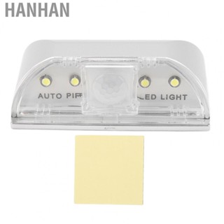 Hanhan PIR Motion Detector Light  Compact  Operated Long Service Life White Lighting  Keyhole Light  for Toilets