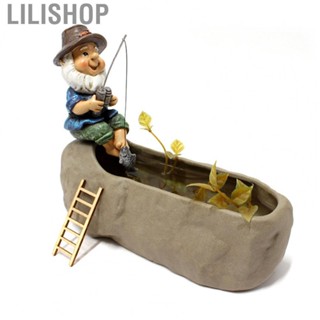 Lilishop Fisherman Fishing Figurine  Fishing Man Figurine Widely Used  for Garden