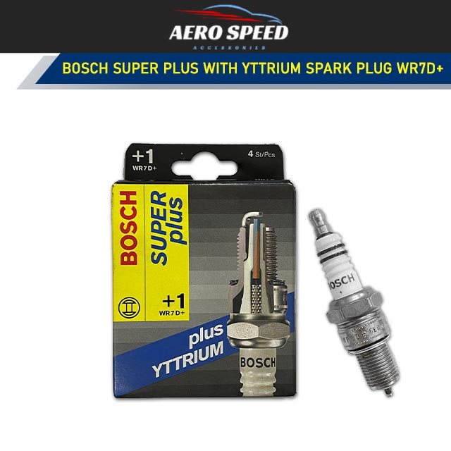 BOSCH WR7D+ หัวเทียน Super Plus พร้อม YTTRIUM 4 ชิ้น