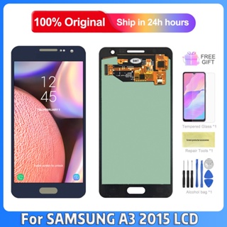 อะไหล่หน้าจอสัมผัสดิจิทัล LCD A300 100% สําหรับ Samsung Galaxy A3 2015 A300F A300FU A300G A300HQ A300M A300XU