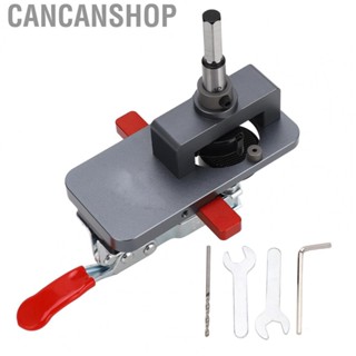 Cancanshop Hinge Drilling Jig  Accurate Locking Adjustable Concealed Hinge Jig Kit Incisive Aluminum Alloy  for Door Cabinets