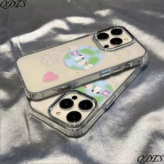 ✅เคสโทรศัพท์มือถือ แบบนิ่ม กันกระแทก ลายสุนัข สําหรับ Iphone 8 13 12max 7 xs11 14pro Earth ZPQK