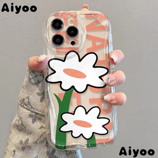 /เคสป้องกัน Iphone14 นิ่ม กันกระแทก /✅Promax13 เคสโทรศัพท์มือถือนิ่ม แบบใส ลายดอกไม้ภาษาอังกฤษ เหมาะกับผู้หญิง สําหรับ Apple 7 8p xs12 11 xr J3VL