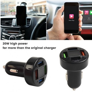 ⚡READYSTOCK⚡Car Charger 12-24V 9V-2A 5V-3A QC 3.0 Orange USB Input From 12 To 24 V