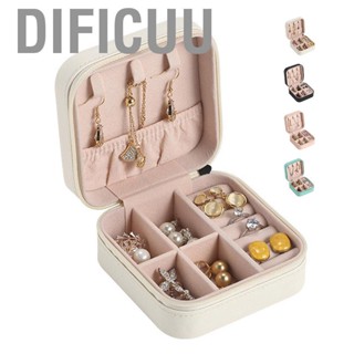 Dificuu Travel Jewelry Case Exquisite Large  Scratch Resistant Portable Jewelry Organizer Box for Outdoor Travel