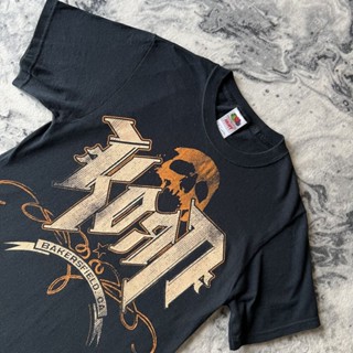 เสื้อยืด พิมพ์ลาย Korn Skull Bakersfield Ca Band Tee Y2K 2007 Nu Metal Rock สีดํา สไตล์วินเทจ