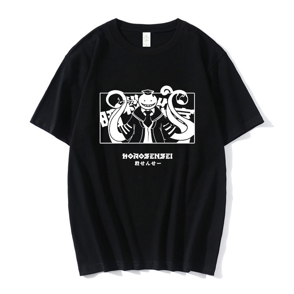 แฟชั่น Japanese Anime Assassination Classroom Korosensei Karma Akabane Funny Unisex T-Shirt Casual S