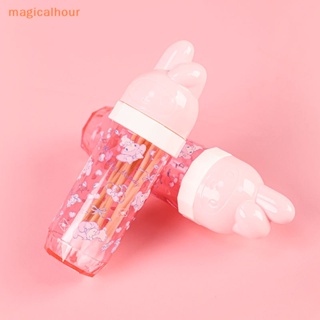 Magicalhour^^ กล่องเก็บสําลี ทรงกลม ลาย Hello Kitty สําหรับจัดระเบียบเครื่องสําอาง