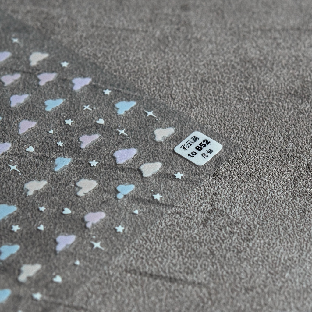 [Meow.Sensei] สติกเกอร์กระดาษ ลายก้อนเมฆ สีขาว สไตล์ญี่ปุ่น สําหรับตกแต่งเล็บ - รูปที่ 5