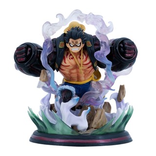 ฟิกเกอร์ อนิเมะ One Piece: Gear Fourth Luffy Iron Fist Luffy Double Fist Luffy Battle Scene Statue ขายส่ง