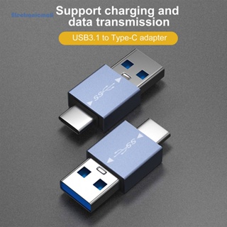 [ElectronicMall01.th] อะแดปเตอร์ชาร์จ IT 10Gbps USB3.1 เป็น Type-C สําหรับแท็บเล็ต โทรศัพท์มือถือ