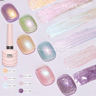 Miss Gooey Net Red Aurora Ice เจลทาเล็บโปร่งแสง Mermaid Ji 2023 New Nail Shop Special Set Full Set puueqg