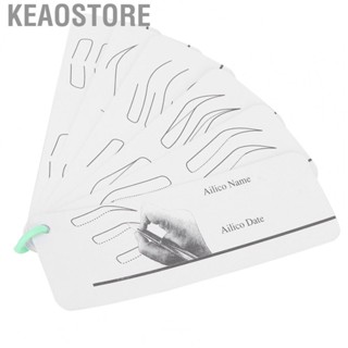 Keaostore 5Pcs Eyebrow Practice Stencils Tool  Paper Template Mold