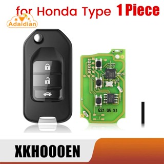 รีโมตกุญแจรถยนต์ 3 ปุ่ม สําหรับ Xhorse XKHO00EN Honda Type VVDI