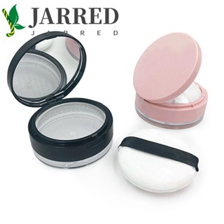 Jarred กระปุกใส่แป้งฝุ่น พร้อมพัฟ สีดํา แบบพกพา DIY