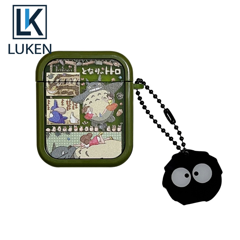 Luken เคสป้องกันหูฟัง แบบนิ่ม ลายการ์ตูนอนิเมะ Kawaii Totoro สําหรับ Airpods Pro 2 3 2 1