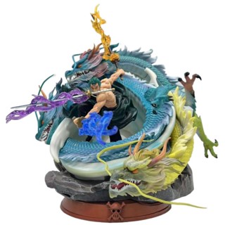 Spot stock BP Studio polyvinyl chloride version integrated GK ronoa Zorro Saint Toro 3 dragon action character animation statue Model 28cm statue collection toy