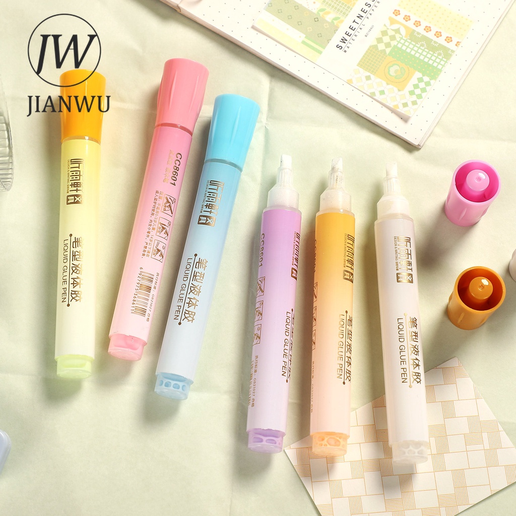 Jianwu กาวปากกา ความจุขนาดใหญ่ 10 มล. 2 ชิ้น ต่อชุด DIY