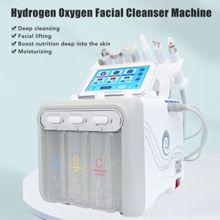 Aday Beauty 6 in 1 Hydrogen Oxygen Machine ทำความสะอาดรูขุมขน เพิ่มความชุ่มชื้น ไวท์เทนนิ่ง Hydro Face Device