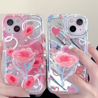 เคสโทรศัพท์มือถือ กันกระแทก ลายดอกกุหลาบสีชมพูน่ารัก สีสันสดใส สําหรับ Huawei Honor 60 70 80 90 Pro