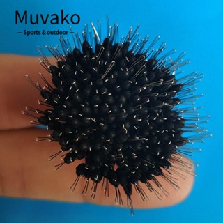 Muvako  จุกปิดสายเบ็ดตกปลา ซิลิโคน กันตก สีดํา