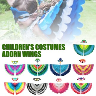 Kids Bird Wings with Mask Halloween Cosplay Costume Children Fancy Animal Outfit