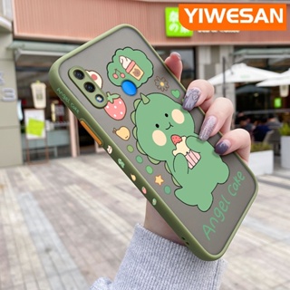 สําหรับ Huawei Nova 3i เคสการ์ตูนไดโนเสาร์น้อยน่ารัก การออกแบบใหม่ บาง ฝ้า เคสโทรศัพท์แข็ง ขอบซิลิโคน กันกระแทก เคสป้องกัน