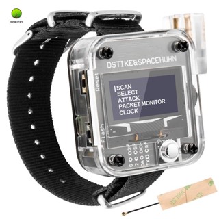 สมาร์ทวอทช์ WiFi Deauther Watch V3 ESP8266 OLED ควบคุม ทดสอบ ตั้งโปรแกรมได้