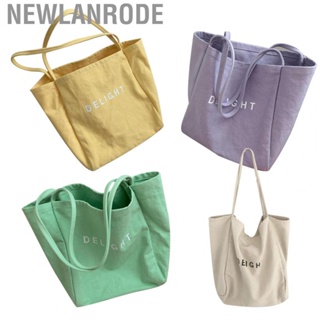 Newlanrode Canvas  Single Shoulder Stylish Letter Pattern Portable Carrying Bag for Home Office