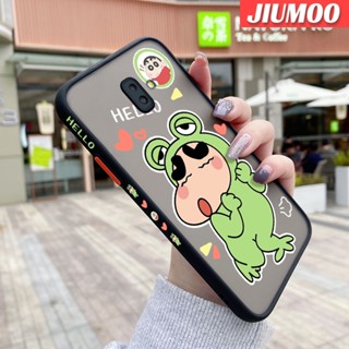 เคสมือถือ แบบใส ขอบสี่เหลี่ยม ลายการ์ตูนชินจัง กันกระแทก สําหรับ Samsung galaxy J6 2018 J6 Plus 2018 J6 Prime J600