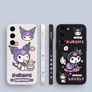 เคสโทรศัพท์มือถือซิลิโคน พิมพ์ลายการ์ตูนแมว kuromi สําหรับ Samsung Galaxy S23 S22 S21 S20 FE Ultra Plus S10 S10E S9 S8 Lite Plus 5G