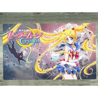 Yugioh แผ่นรองเมาส์ ลายเซเลอร์มูน คริสตัล Tsukino Usagi TCG CCG สําหรับเล่นเกม