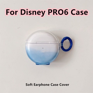 【Trend Front】เคสหูฟัง แบบนิ่ม ไล่โทนสีชมพู สําหรับ Disney PRO6 PRO 6