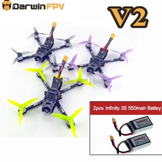 Darwinfpv Baby Ape Pro V2 FPV โดรนบังคับ 142 มม. 3 นิ้ว F4 OSD 15A AIO BLHeli_S Dshot600 40CH 200mW 700TVL