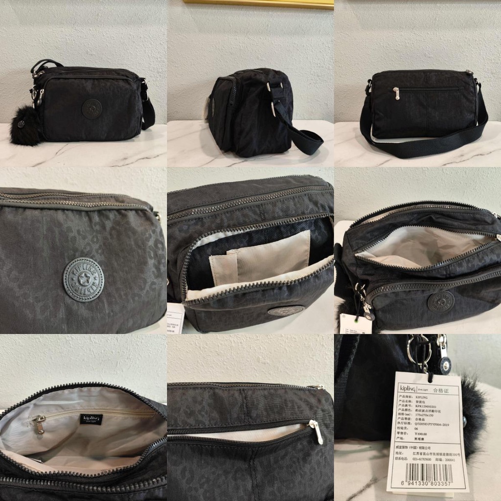 Klipling กระเป๋าสะพายข้าง ผู้หญิง 4 ซิป กระเป๋าสะพายไหล่ ลําลอง K12969 (9 สี)
