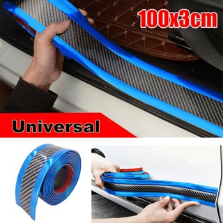 ⚡READYSTOCK⚡Carbon Fiber Blue Protector Edge Door Replacement Anti-Collision Strip