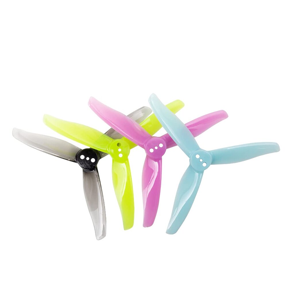 3-G3 Gemfan Hurricane 3016 3-Blade Props with 1.5mm 1ชุด มี 4ใบ ใบพัด fpv racing drone ใบจิ๋ว Tiny whoop โดรนซิ่ง RC