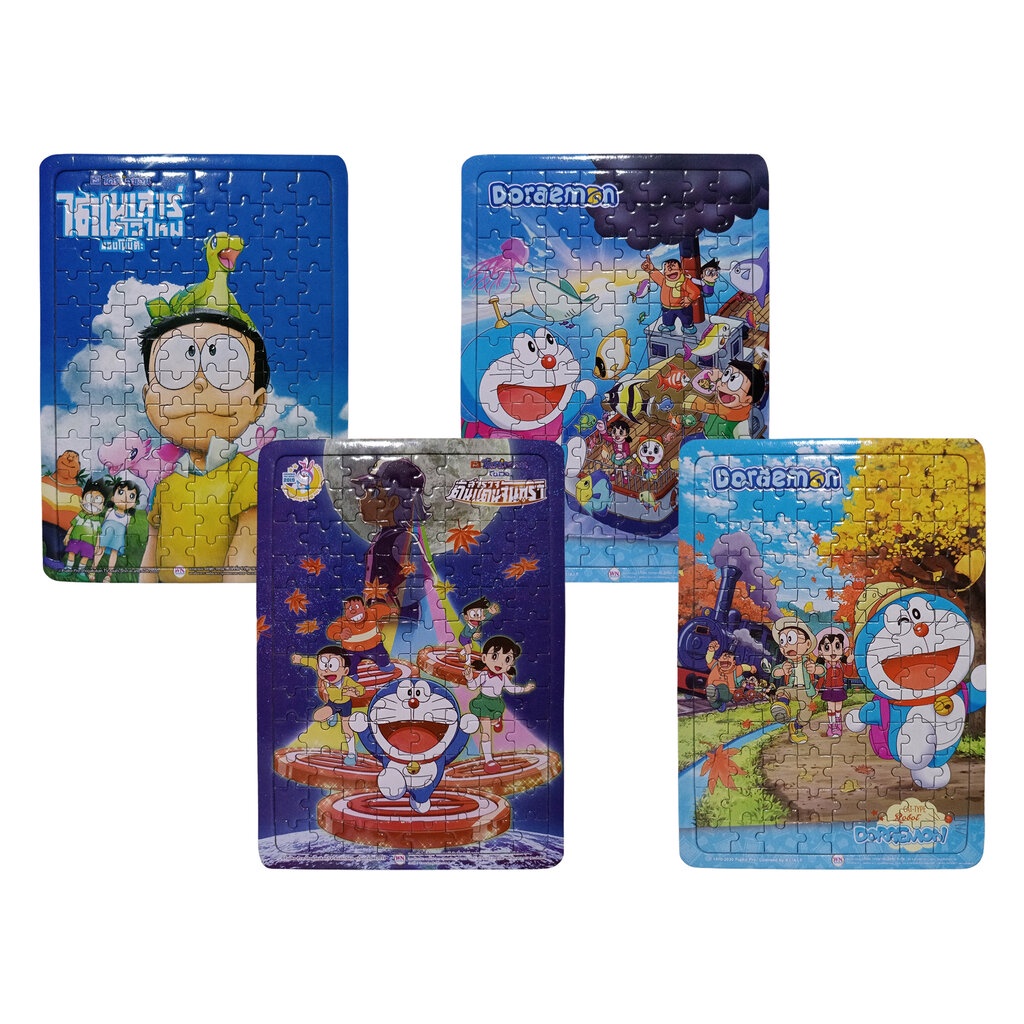 Jigsaw Puzzle ขนาด M Doraemon ตัวต่อจิ๊กซอว์โดราเอมอนพร้อมถาดรอง ของเล่นเสริมการเรียนรู้ Wanna MagicLand6