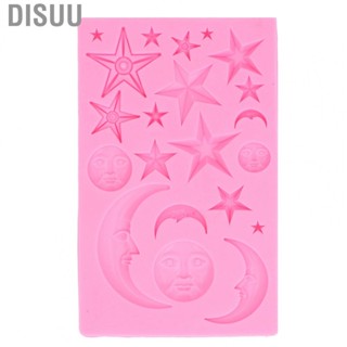 Disuu Sun Moon Star Cake Fondant Molds Silicone Cupcake Mould For Pudding Ice