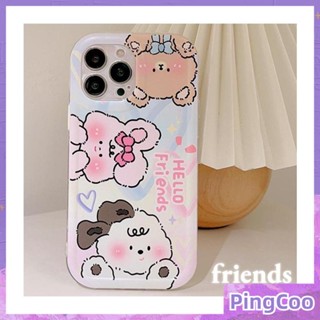 สำหรับ iPhone 11 เคสไอโฟนใส TPU กรอบรูปถุงลมนิรภัยกันกระแทกป้องกันกล้องน่ารักเพื่อนสัตว์เข้ากันได้กับ iPhone 14 13 Pro สูงสุด 12 Pro สูงสุด 11 xr xs 7Plus 8Plus