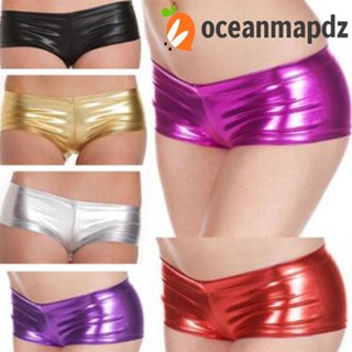 OCEANMAPDZ ชุดชั้นในหนัง PVC แบบนิ่ม เหมาะกับใส่เต้นรํา แฟชั่นสําหรับสตรี