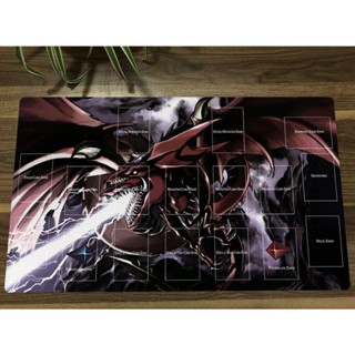 อะนิเมะ Yu-Gi-Oh! แผ่นรองเมาส์เล่นเกม Playmat Slifer the Sky Dragon TCG