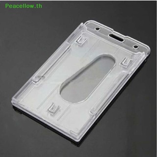 Peacellow ใหม่ ซองพลาสติกใส แนวตั้ง สําหรับใส่บัตรประจําตัว 10x6 ซม. TH