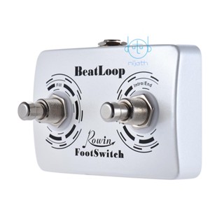 [พร้อมส่ง] Rowin BeatLoop แป้นเหยียบสวิตช์เท้าคู่ พร้อมสายเคเบิล 6.35 มม. สําหรับ Rowin BEAT LOOP