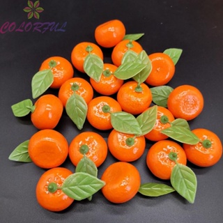 【COLORFUL】Artificial Orange 3.7*3.7*3.5cm Foam Orange Realistic Artificial Fruit