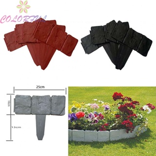 【COLORFUL】Lawn Edging Waterproof 25*23cm ABS Decorative Durable High Flexibility