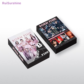 Ruisurshine ชุดอัลบั้มรูปภาพ Kpop สีดํา และสีชมพู 55 ชิ้น ต่อกล่อง