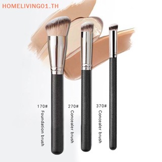 Onehome แปรงแต่งหน้า คอนซีลเลอร์ แป้ง บลัชออน รองพื้น แบบมืออาชีพ สีดํา สําหรับผู้หญิง 1 ชิ้น