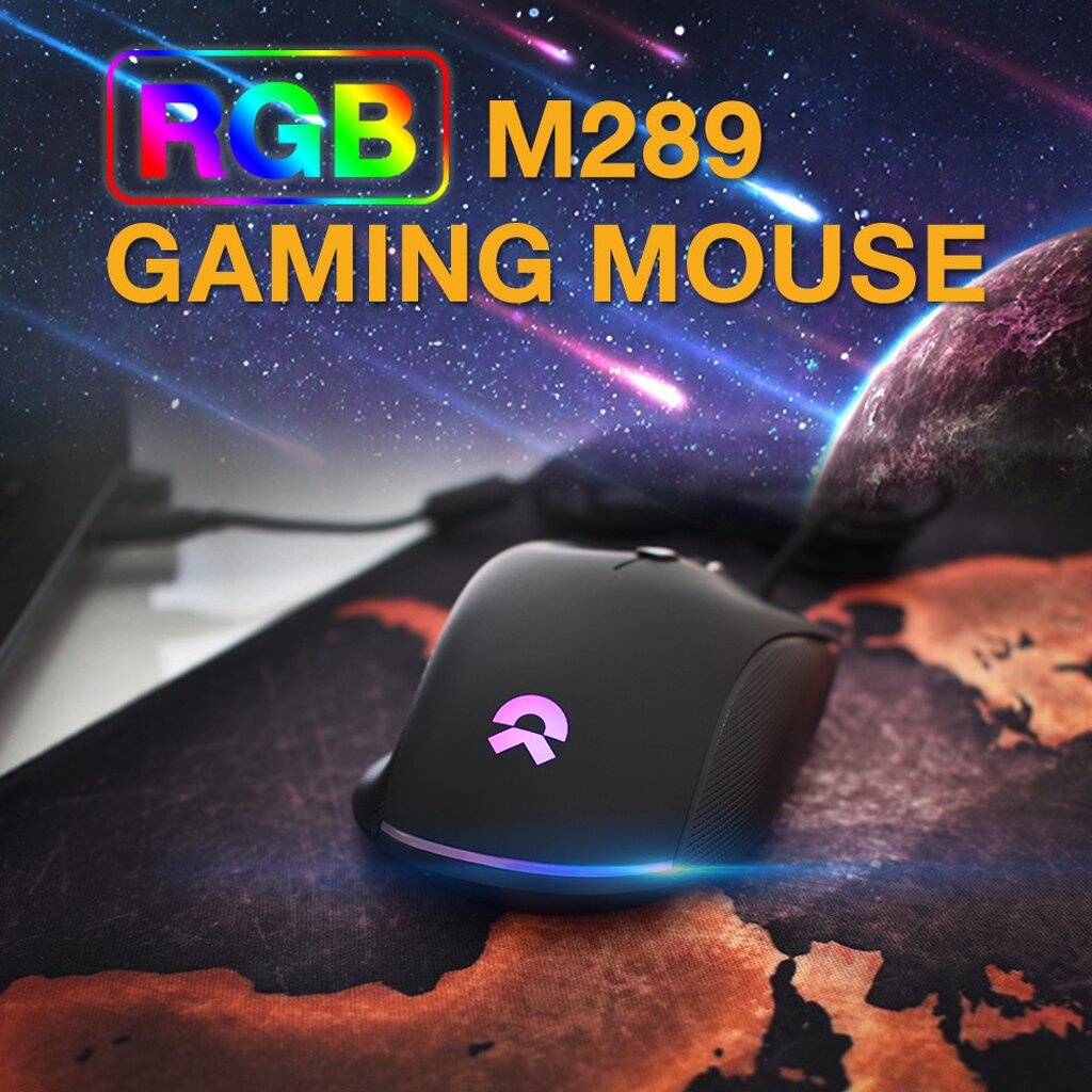 🛵มีส่งด่วน💨 OKER M289 MOUSE RGB BACKLIT GAMING เล่นเกมส์ได้แม่นยำ รับประกัน 1ปี
